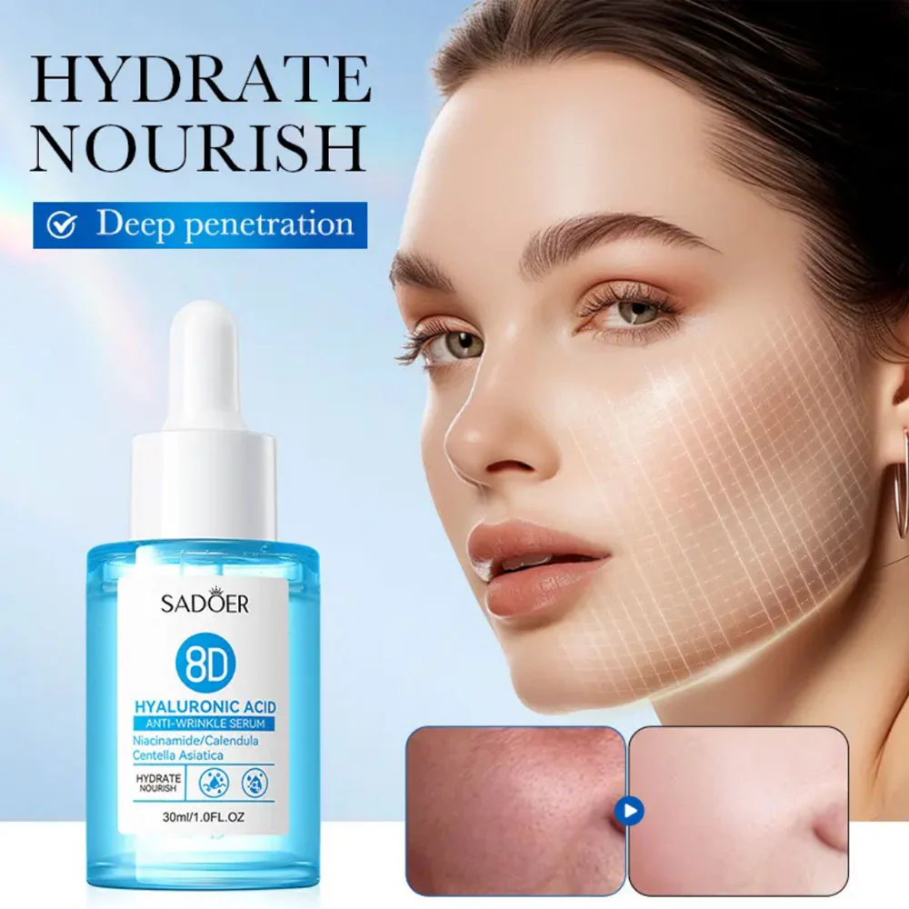 Sadoer 8D Hyaluronic Acid Anti Wrinkle Serum 30ml - Image 4