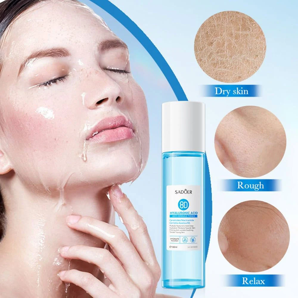 Sadoer 8D Hyaluronic Acid Anti Wrinkle Toner 100ml - Image 3