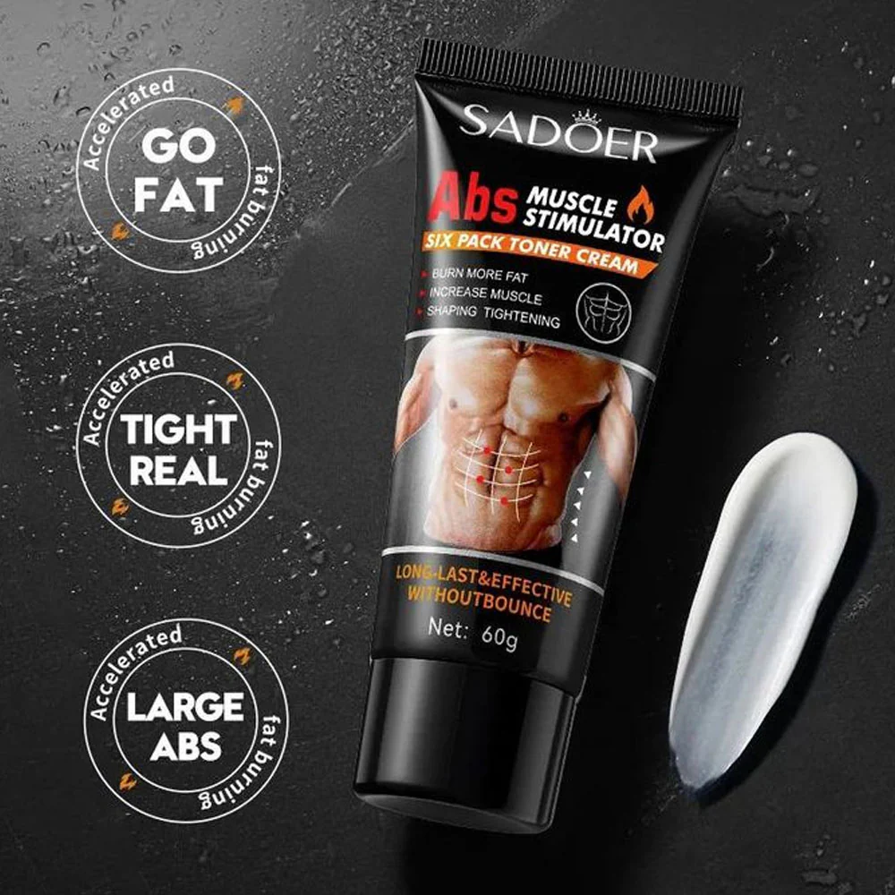 Sadoer Abs Muscle Stimulator Six Pack Toner Cream 60g - Image 2