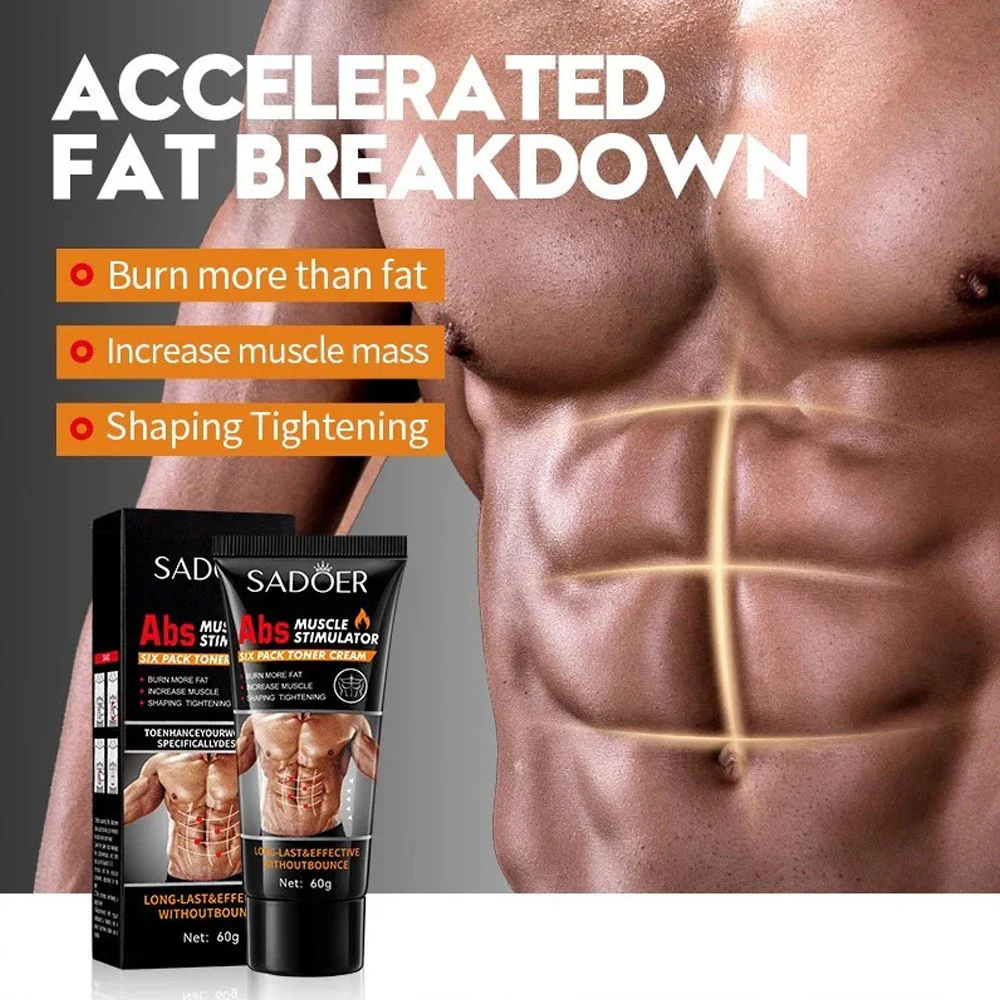 Sadoer Abs Muscle Stimulator Six Pack Toner Cream 60g - Image 3
