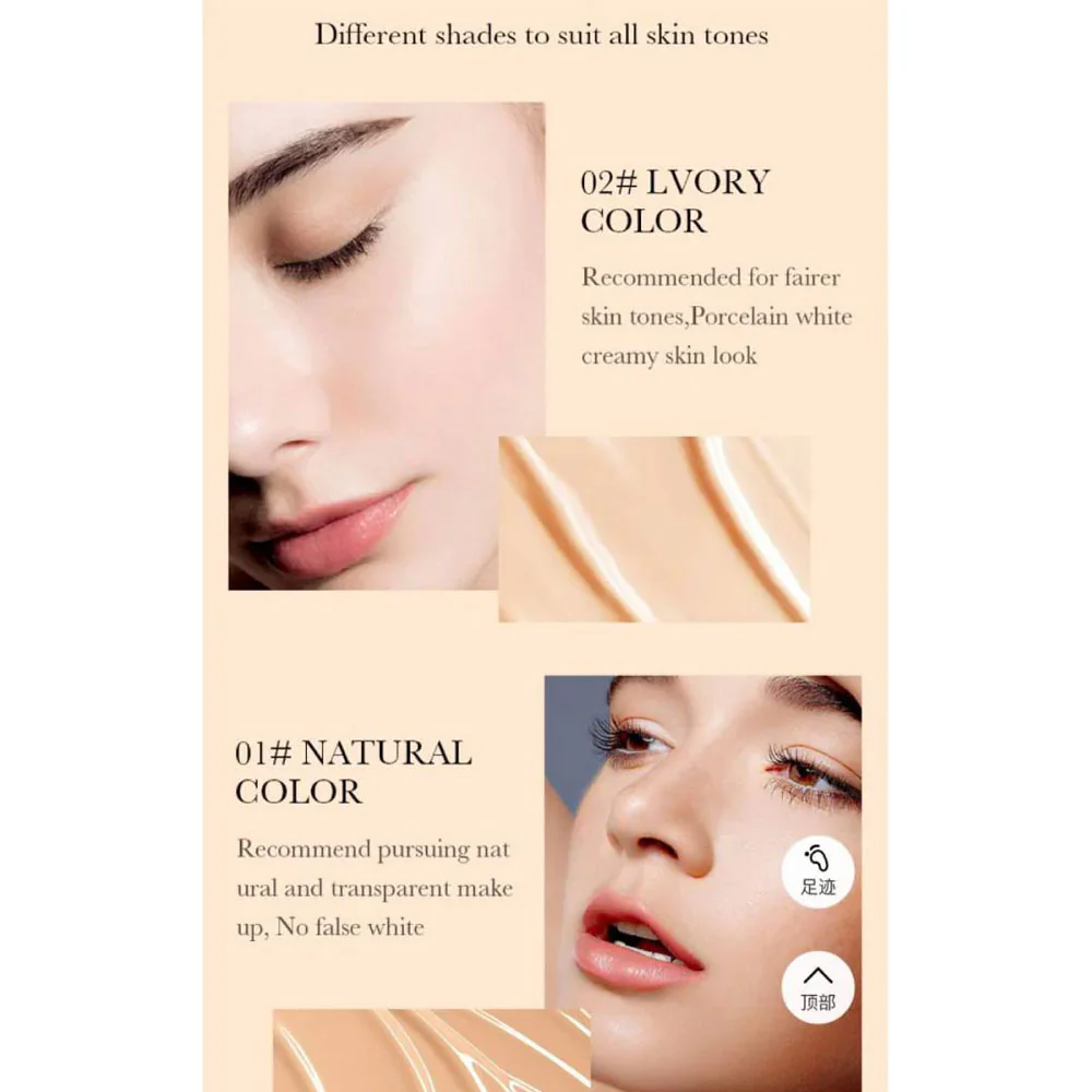 Sadoer Aloe Vera Flawless Foundation 01 Natural 30ml - Image 3