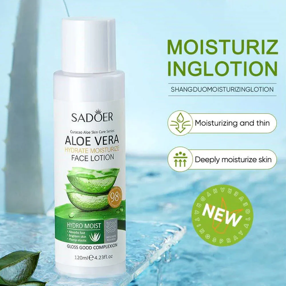 Sadoer Aloe Vera Hydrate Moisturize Face Lotion 120ml - Image 3