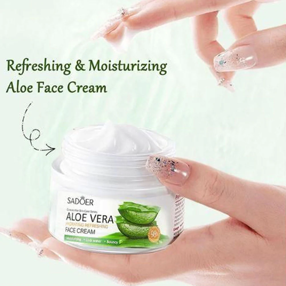 Sadoer Aloe Vera Hydrating Refreshing Face Cream 50g - Image 2