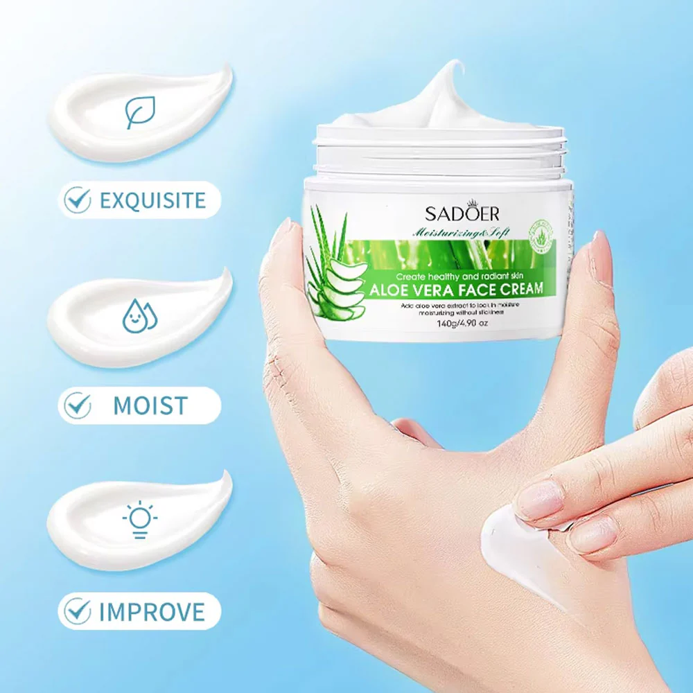 Sadoer Aloe Vera Hydrating Refreshing Face Cream 50g - Image 3