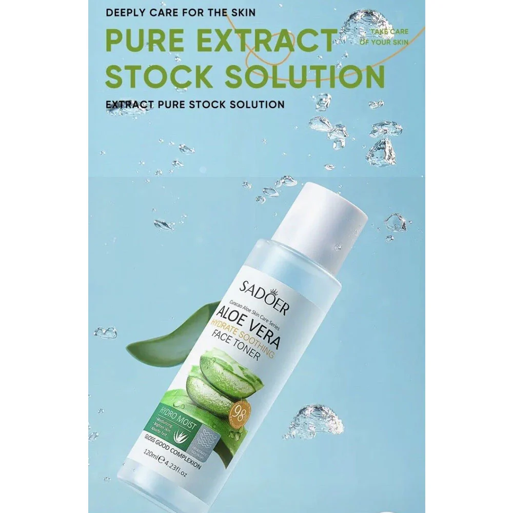 Sadoer Aloe Vera Hydrating Soothing Face Toner 120ml - Image 2