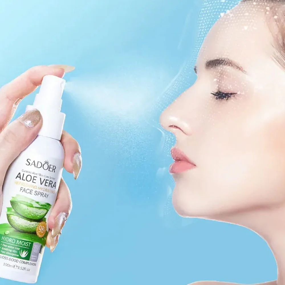 Sadoer Aloe Vera Refreshing Hydrating Face Spray 100ml - Image 3
