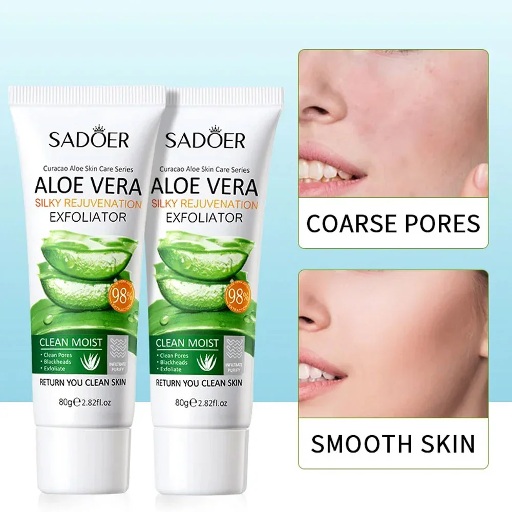 Sadoer Aloe Vera Silky Rejuvenation Exfoliator Gel 80g