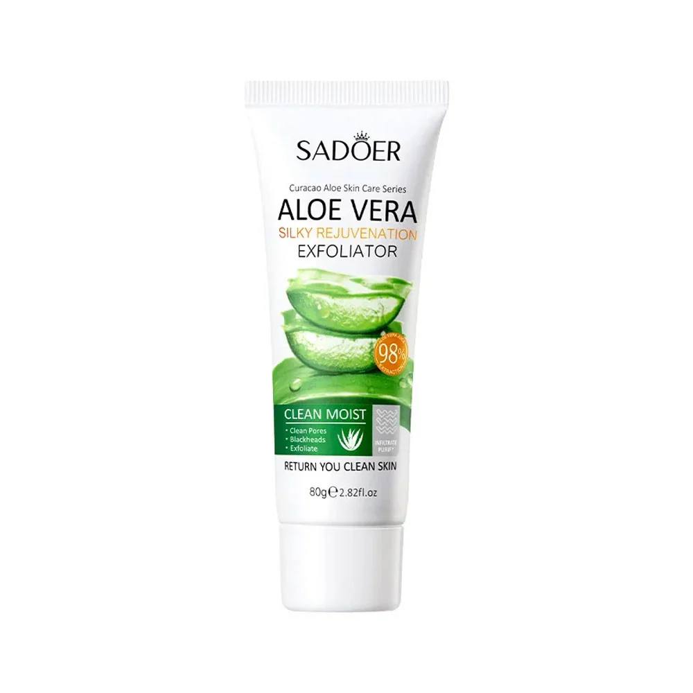 Sadoer Aloe Vera Silky Rejuvenation Exfoliator Gel 80g - Image 5