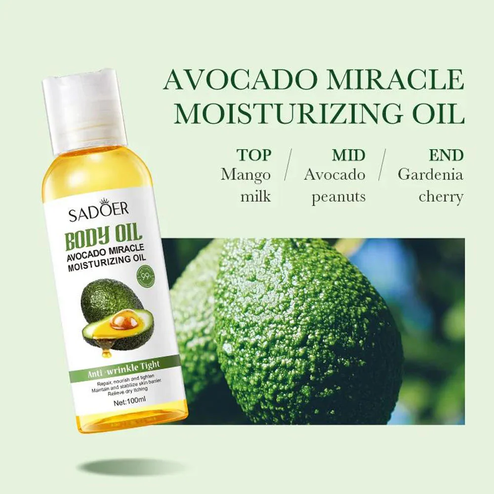 Sadoer Avocado Miracle Moisturizing Oil 100ml - Image 2
