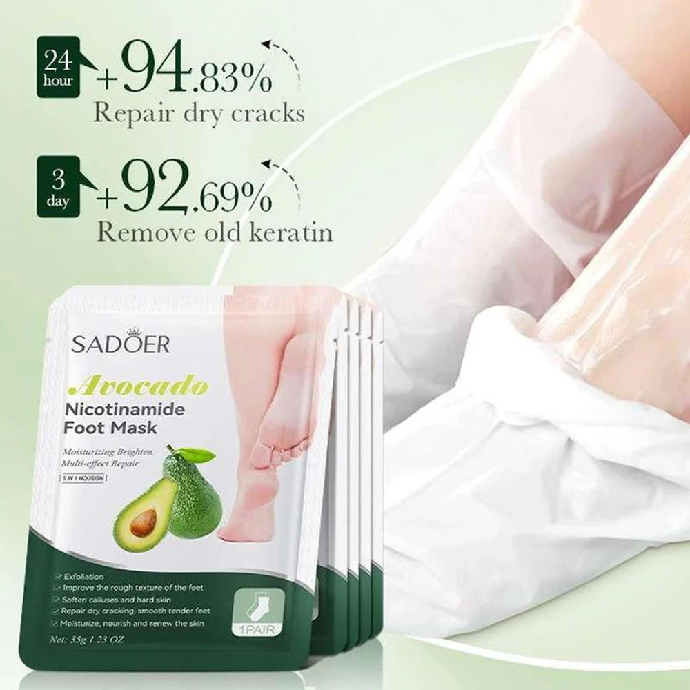 Sadoer Avocado Nicotinamide Foot Mask 35g - Image 3