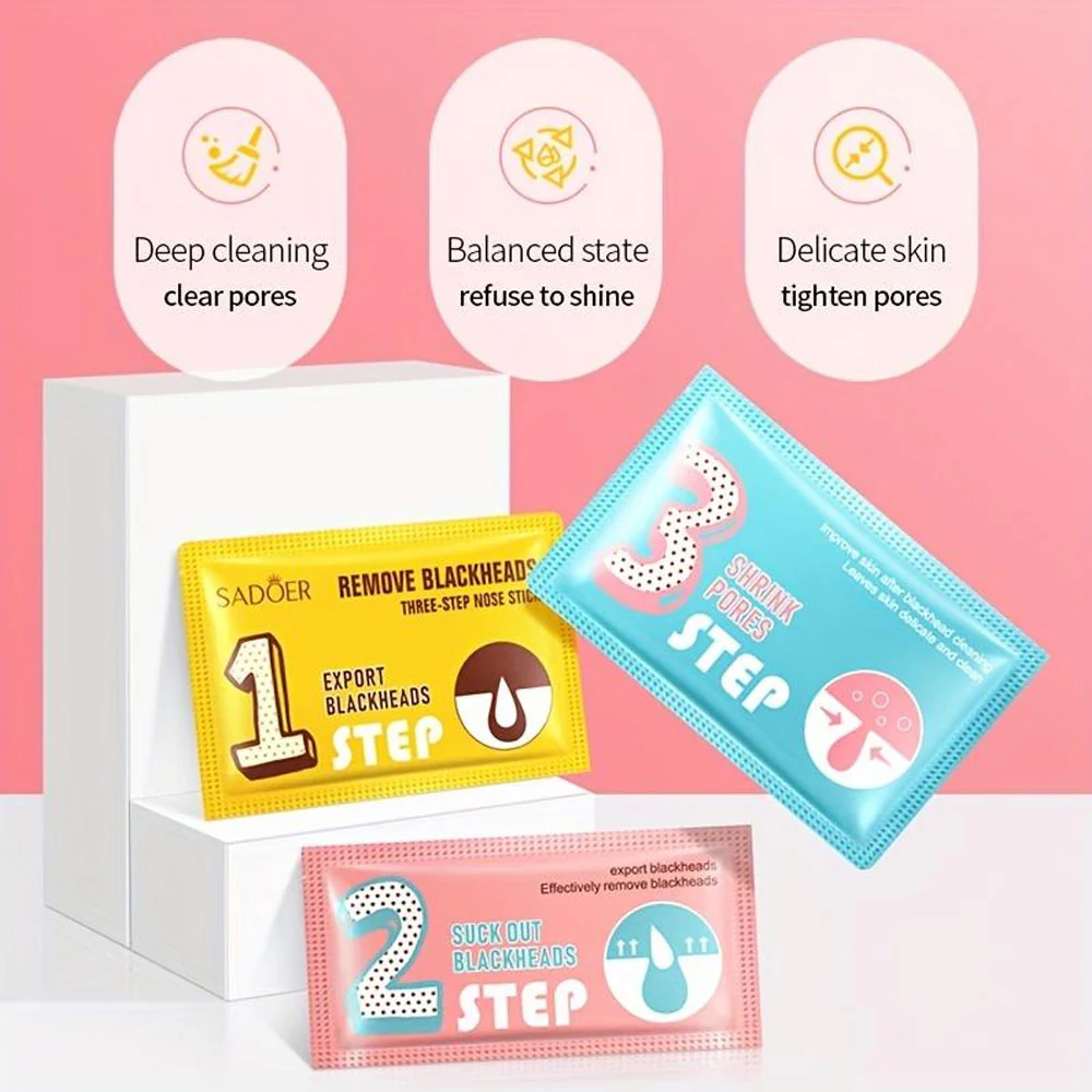 Sadoer Blackhead Removal Three Step Nose Stick 7gx3 - Image 2