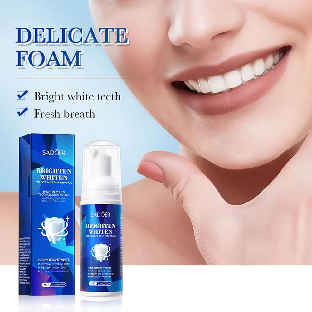 Sadoer Brighten Whiten Tooth Cleaning Mousse 60ml - Image 2