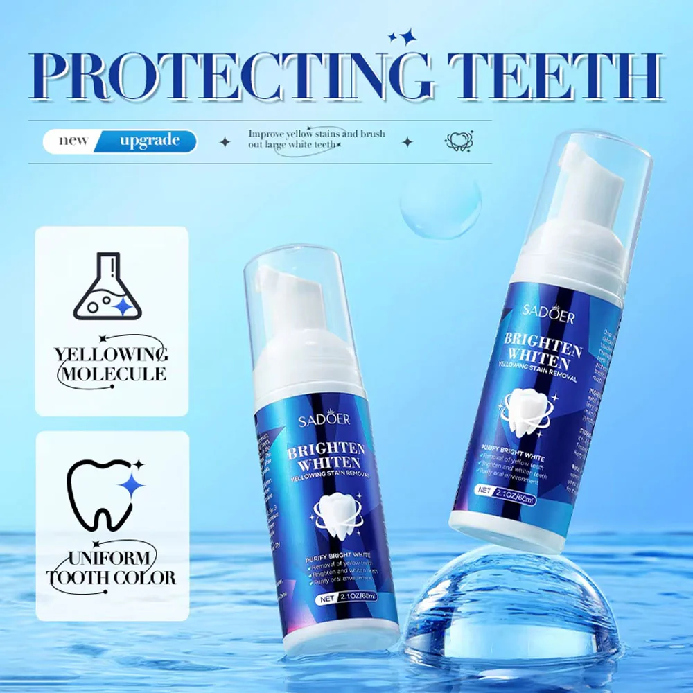 Sadoer Brighten Whiten Tooth Cleaning Mousse 60ml - Image 3