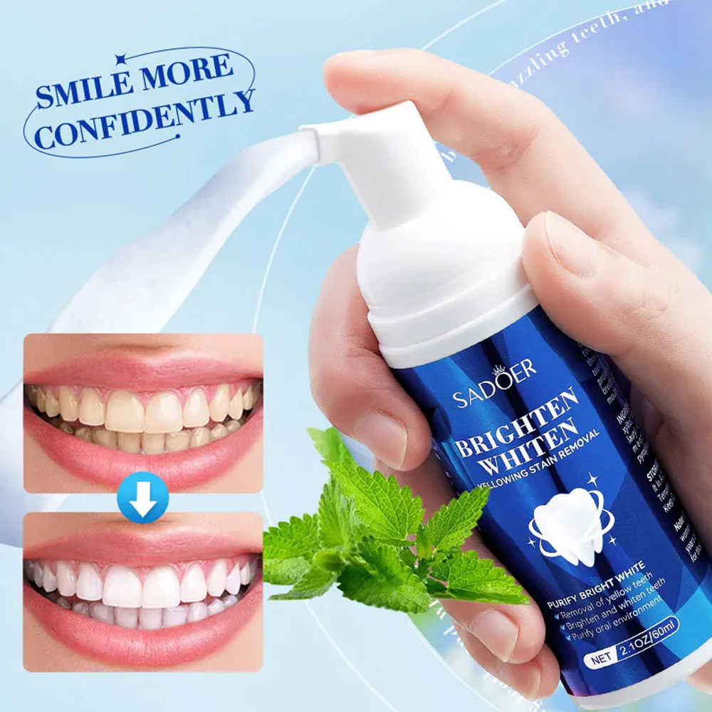 Sadoer Brighten Whiten Tooth Cleaning Mousse 60ml - Image 4