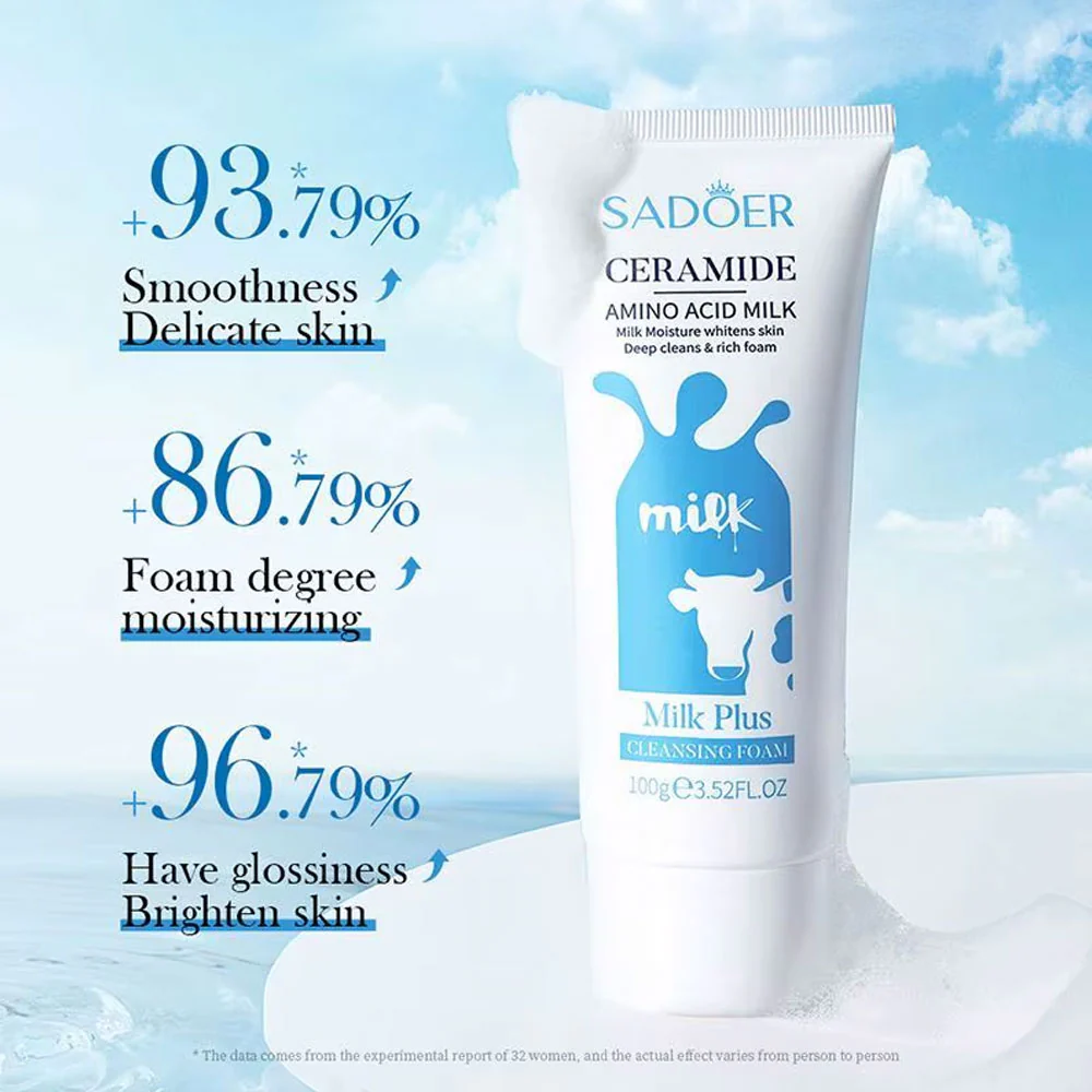 Sadoer Ceramide Organic Pure Milk Exfoliator Gel 80g - Image 2