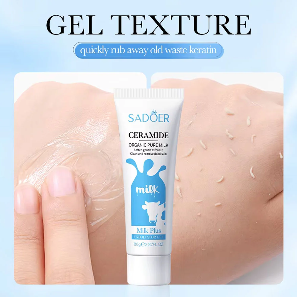 Sadoer Ceramide Organic Pure Milk Exfoliator Gel 80g - Image 3