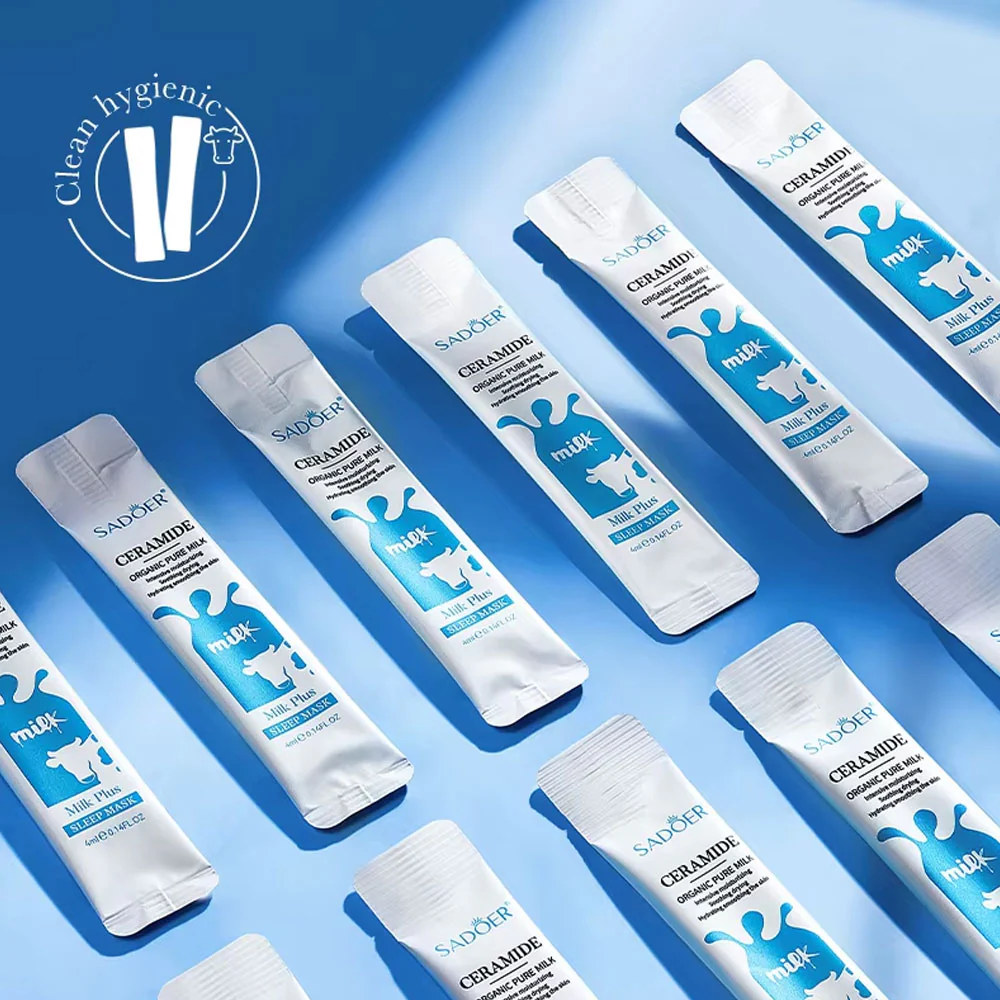 Sadoer Ceramide Organic Pure Milk Sleep Mask 4ml×20pcs - Image 4
