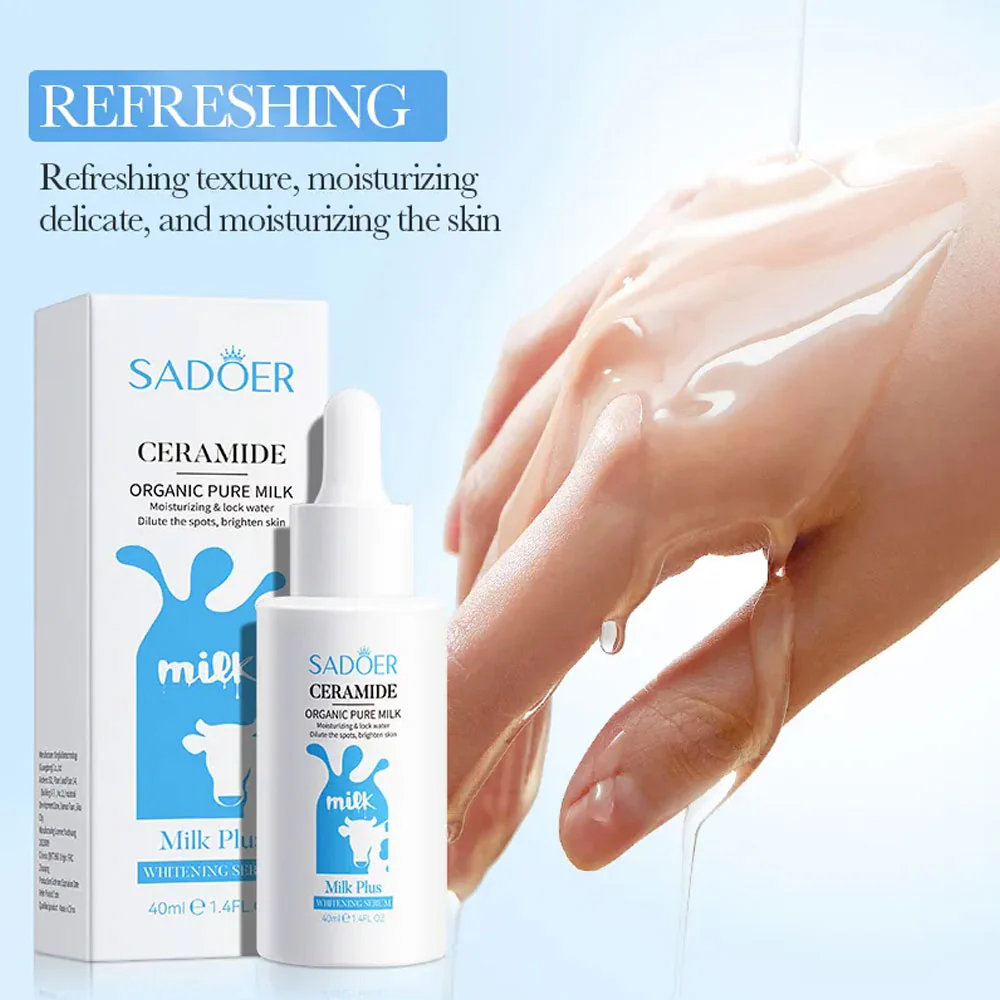 Sadoer Ceramide Organic Pure Milk Whitening Serum 40ml - Image 2