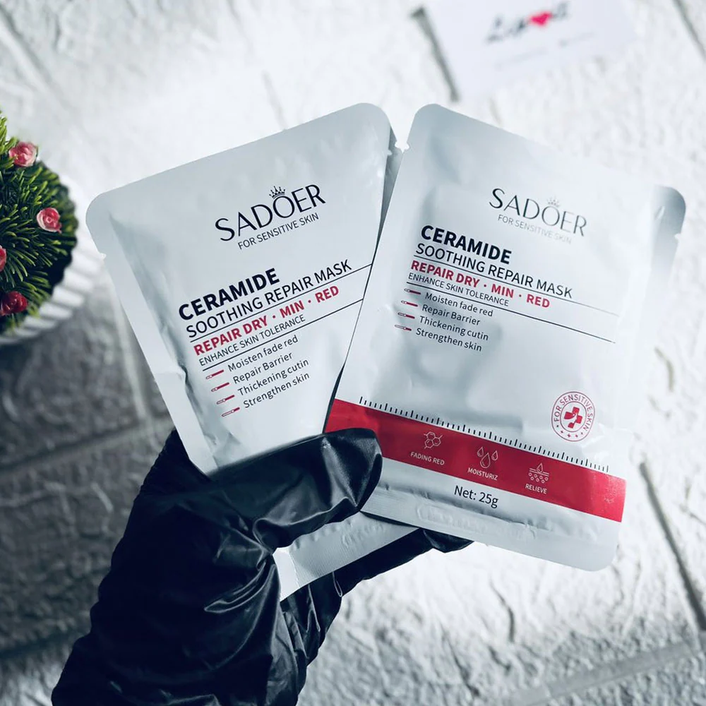 Sadoer Ceramide Soothing Repair Facial Mask For Sensitive Skin 25g - Image 2