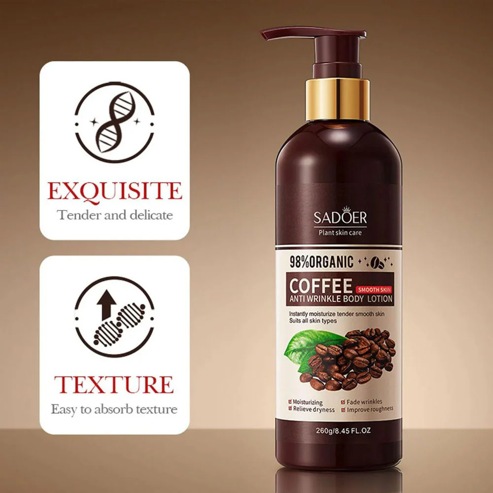 Sadoer Coffee Anti Wrinkle Body Lotion 260g - Image 2