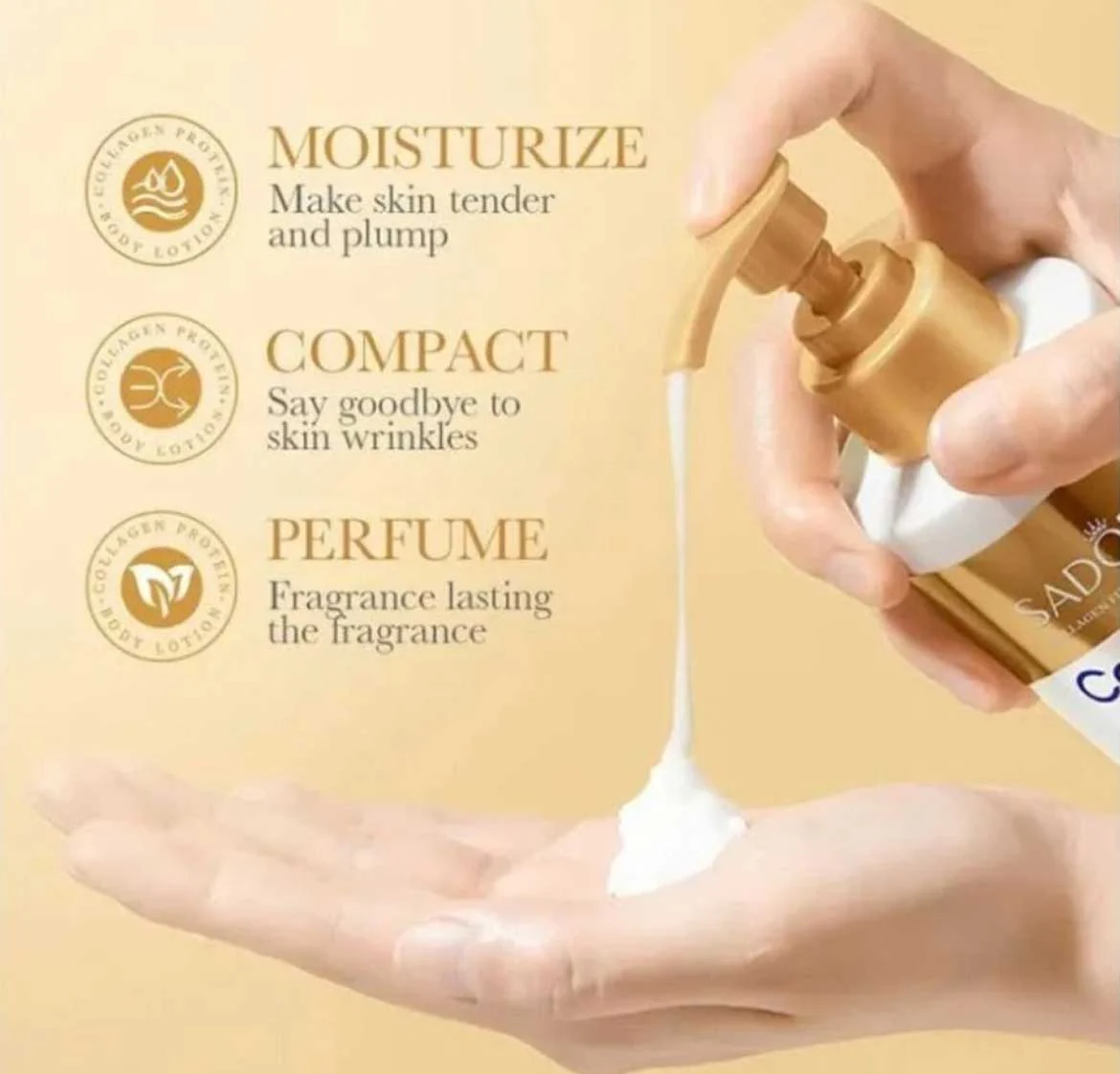 Sadoer Collagen Anti Aging Body Lotion 300g - Image 3