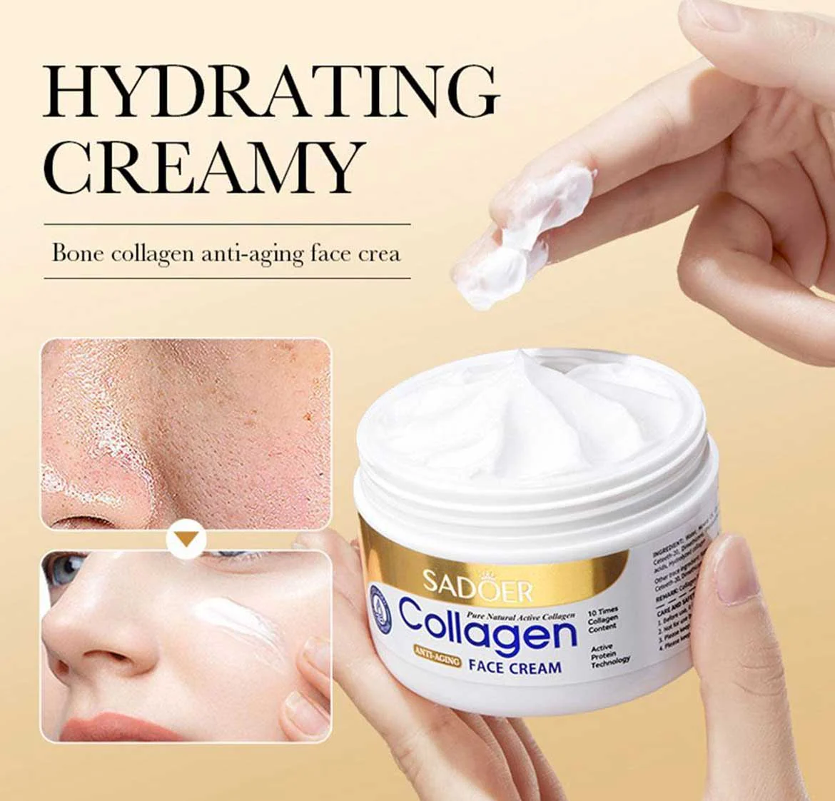 Sadoer Collagen Anti Aging Face Cream 100g - Image 4