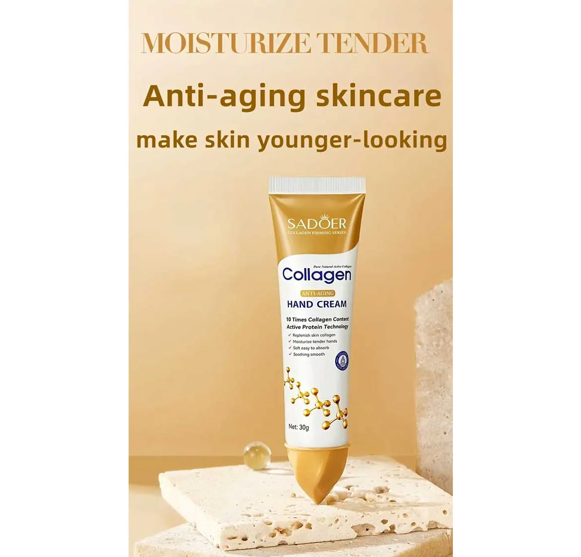 Sadoer Collagen Anti Aging Hand Cream 30g - Image 4