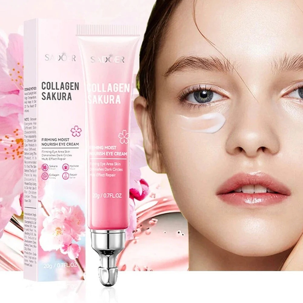 Sadoer Collagen Sakura Firming Moist Nourish Eye Cream 20g - Image 3