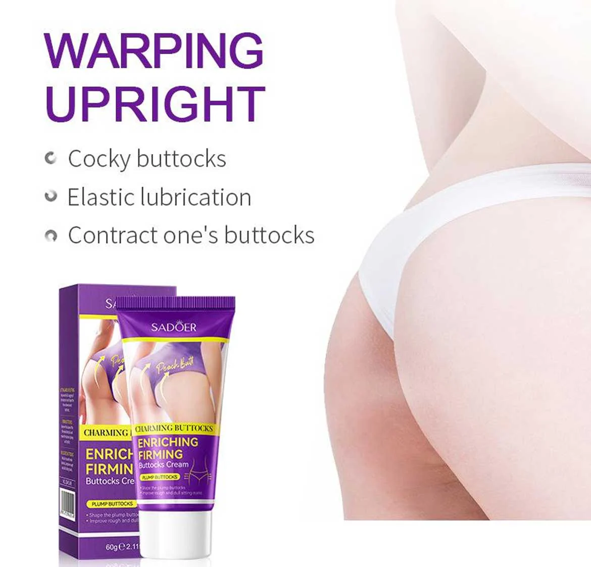 Sadoer Enriching Firming Buttocks Cream 60g - Image 3