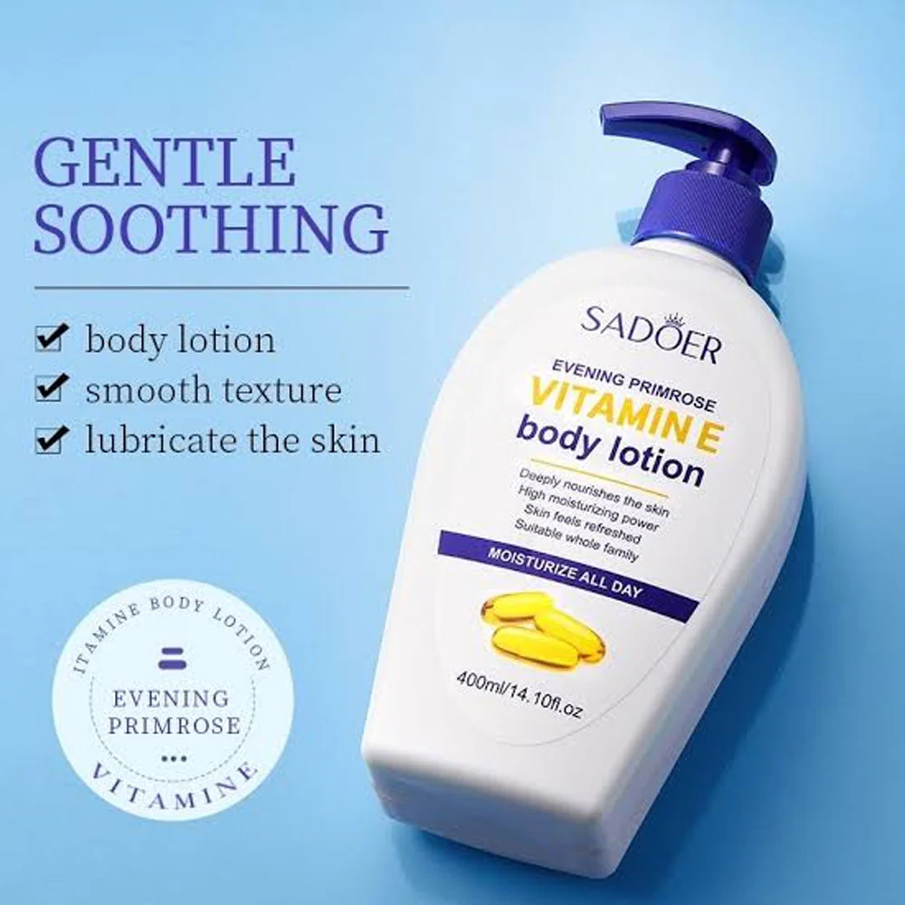 Sadoer Evening Primrose Vitamin E Body Lotion 400ml - Image 2