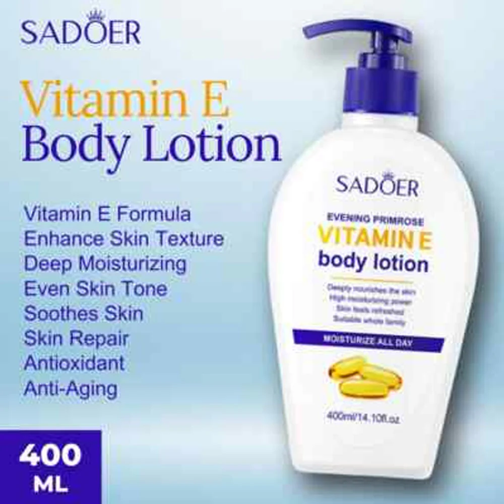 Sadoer Evening Primrose Vitamin E Body Lotion 400ml - Image 4