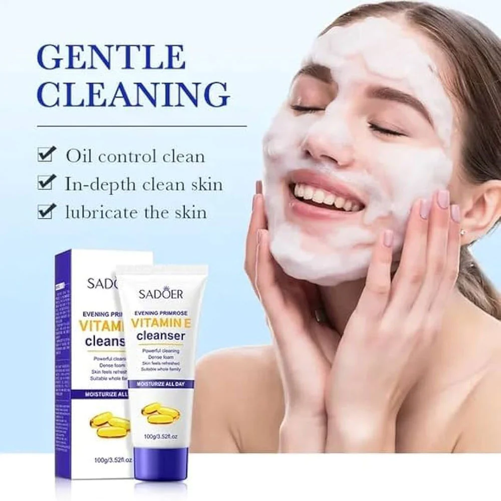Sadoer Evening Primrose Vitamin E Cleanser 100g - Image 2