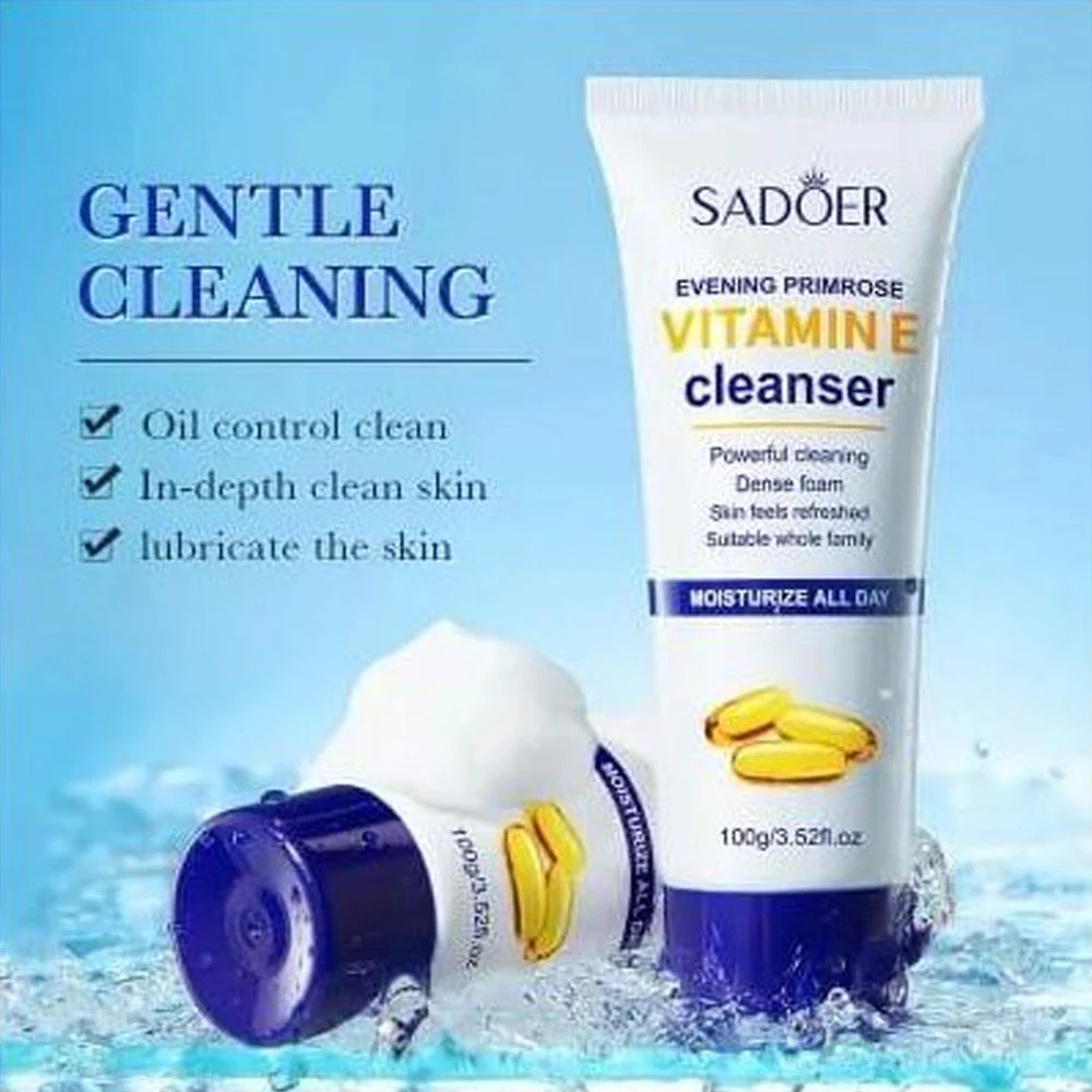 Sadoer Evening Primrose Vitamin E Cleanser 100g - Image 3