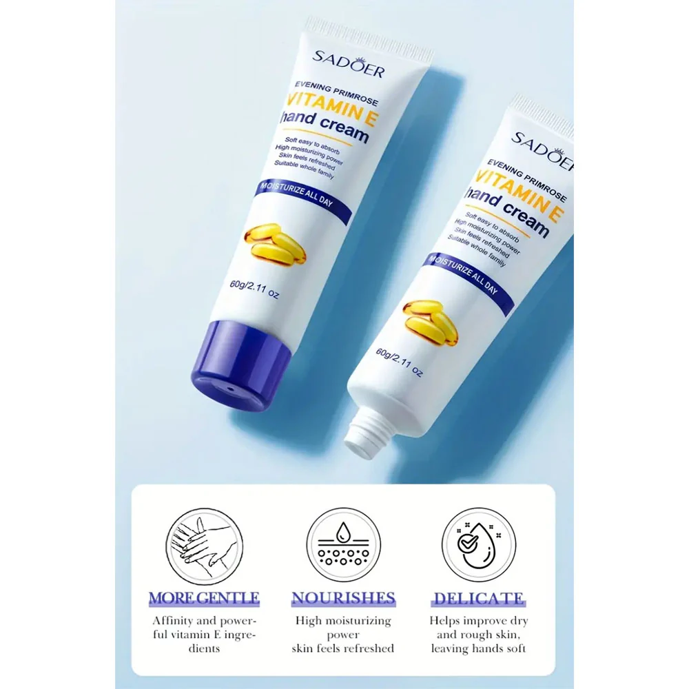 Sadoer Evening Primrose Vitamin E Hand Cream 60g - Image 2