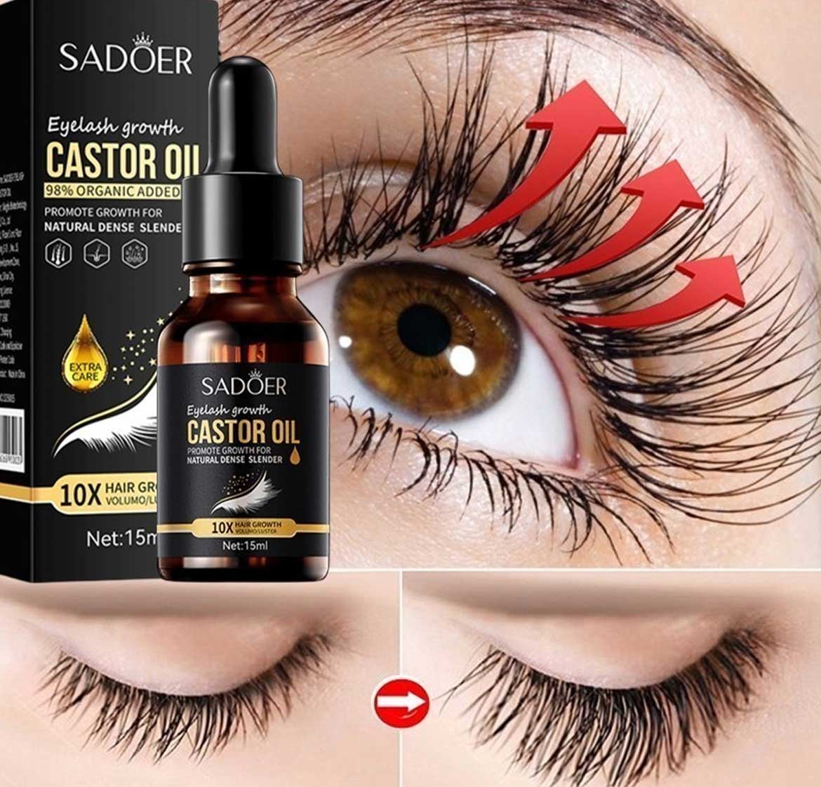 Sadoer Eyelash Growth Castor Oil 15ml - Image 3
