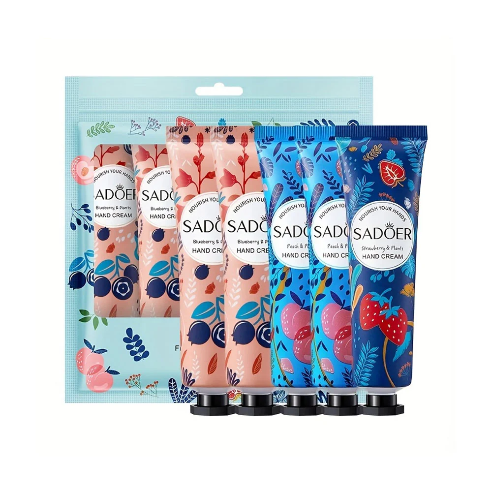 Sadoer Fruit And Plant Fragrance Hand Cream Set 30gx5pcs