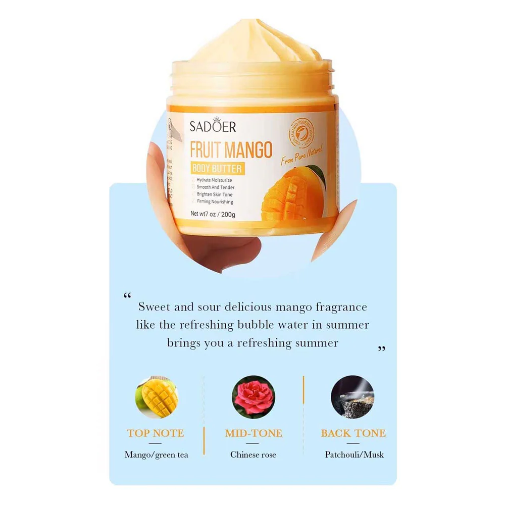 Sadoer Fruit Mango Body Butter 200g - Image 2
