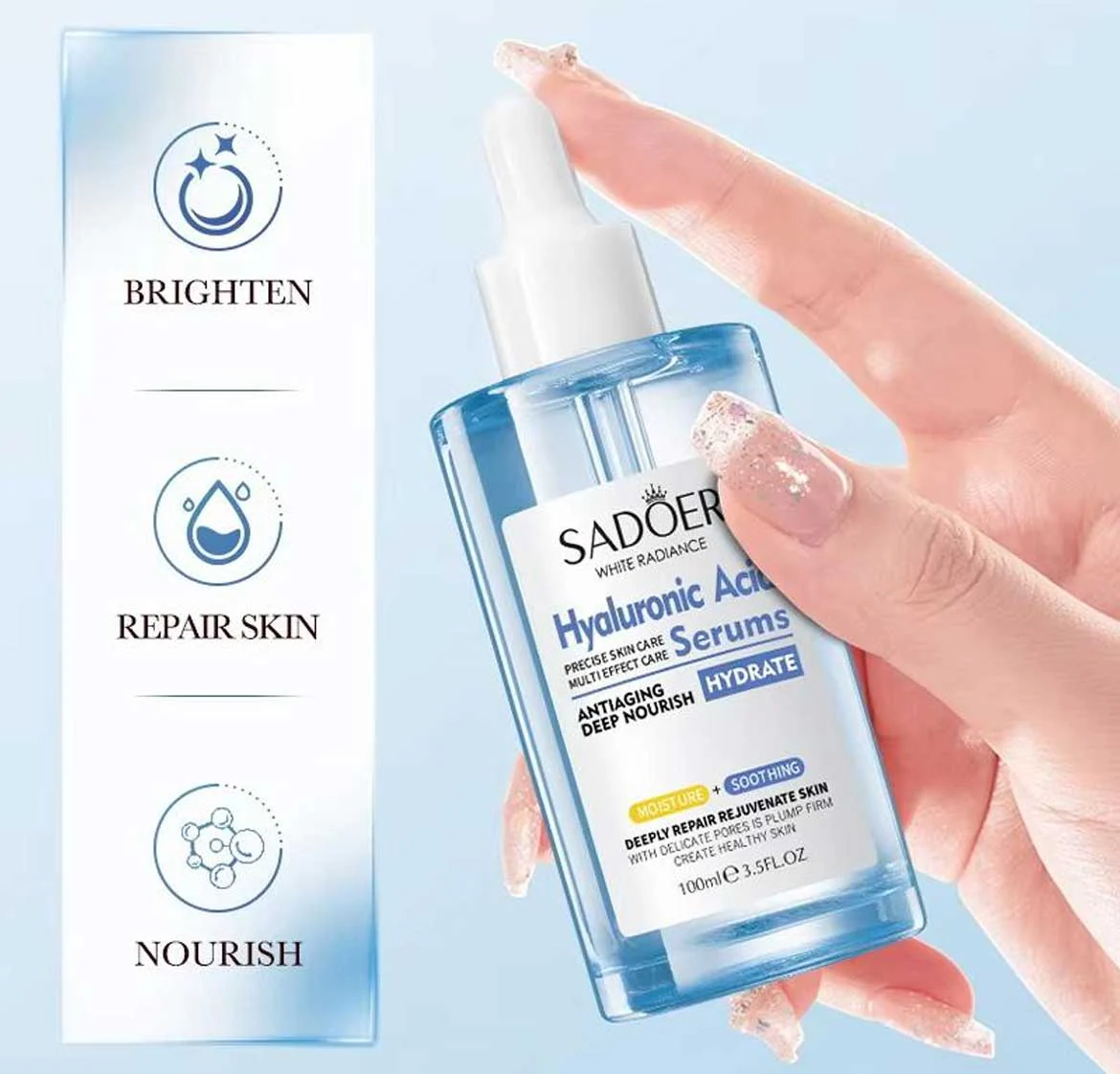 Sadoer Hyaluronic Acid Serums Hydrate 100ml - Image 4