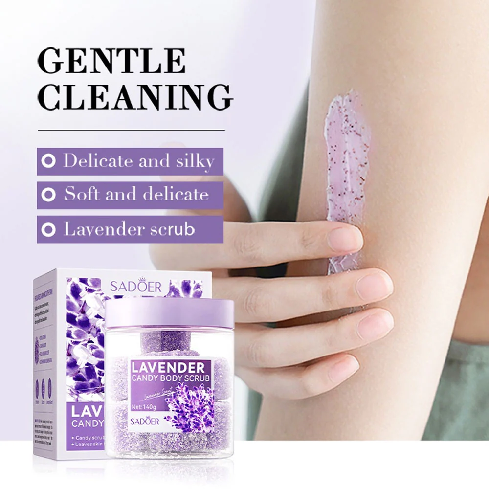 Sadoer Lavender Candy Body Scrub 140g - Image 2