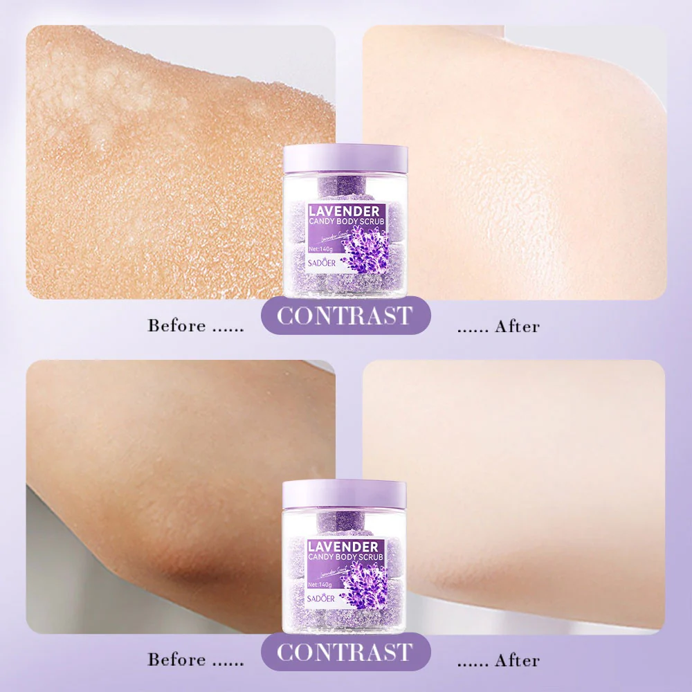 Sadoer Lavender Candy Body Scrub 140g - Image 3