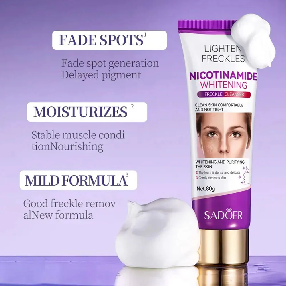 Sadoer Nicotinamide Whitening Cleanser 80g - Image 2