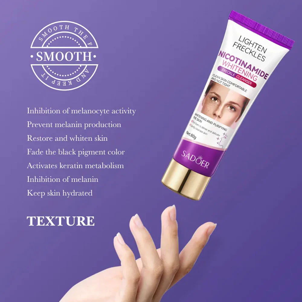 Sadoer Nicotinamide Whitening Cleanser 80g - Image 3