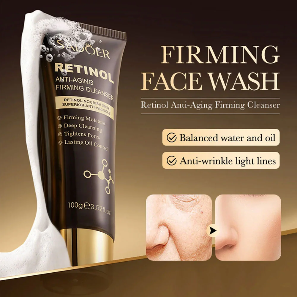 Sadoer Retinol Anti Aging Firming Cleanser 100g - Image 2