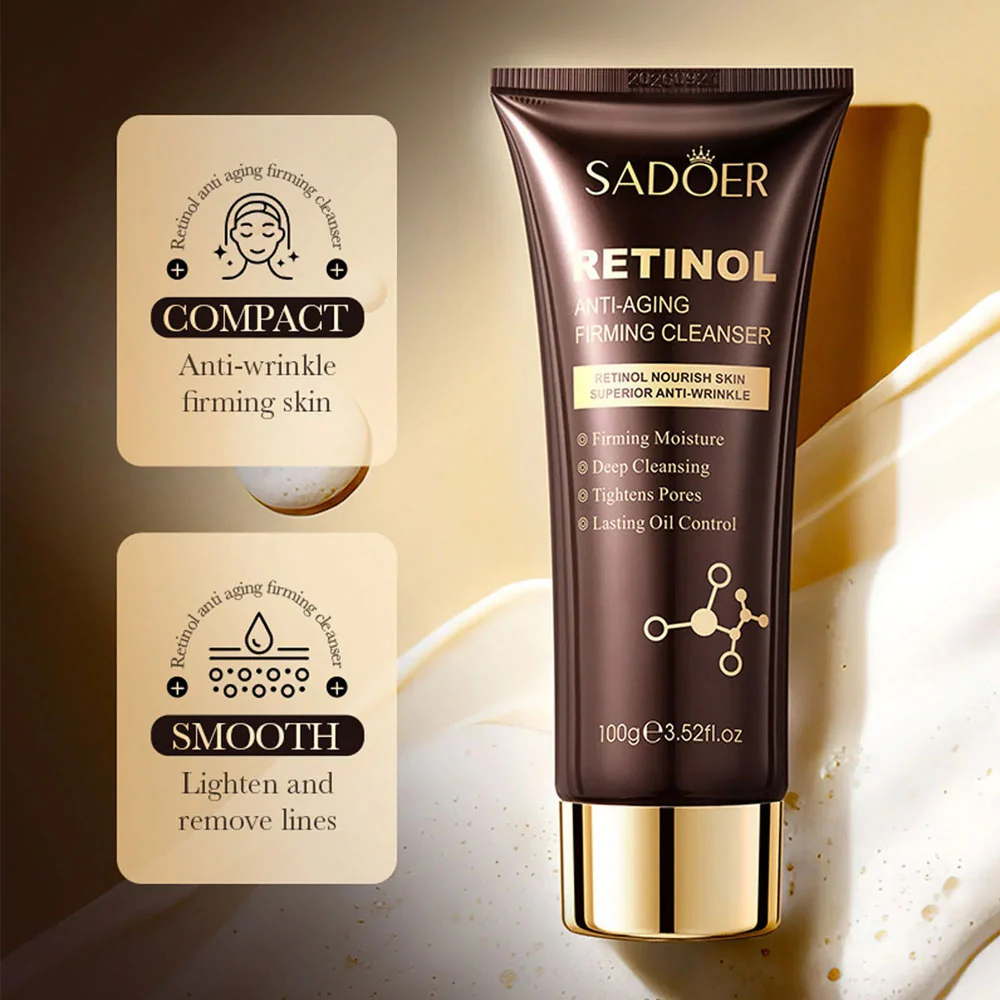 Sadoer Retinol Anti Aging Firming Cleanser 100g - Image 3