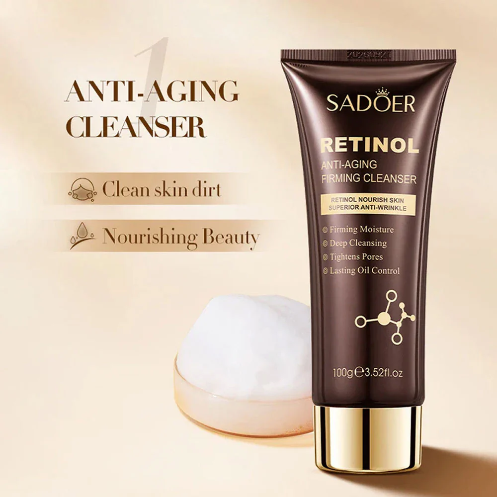 Sadoer Retinol Anti Aging Firming Cleanser 100g - Image 4