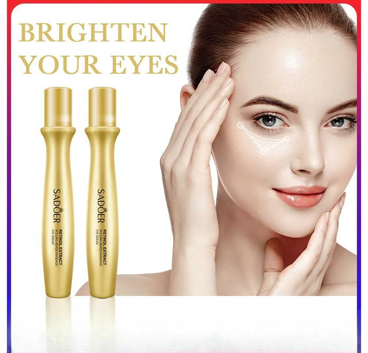 Sadoer Retinol Rolling Beads Massage Eye Serum 15ml - Image 4