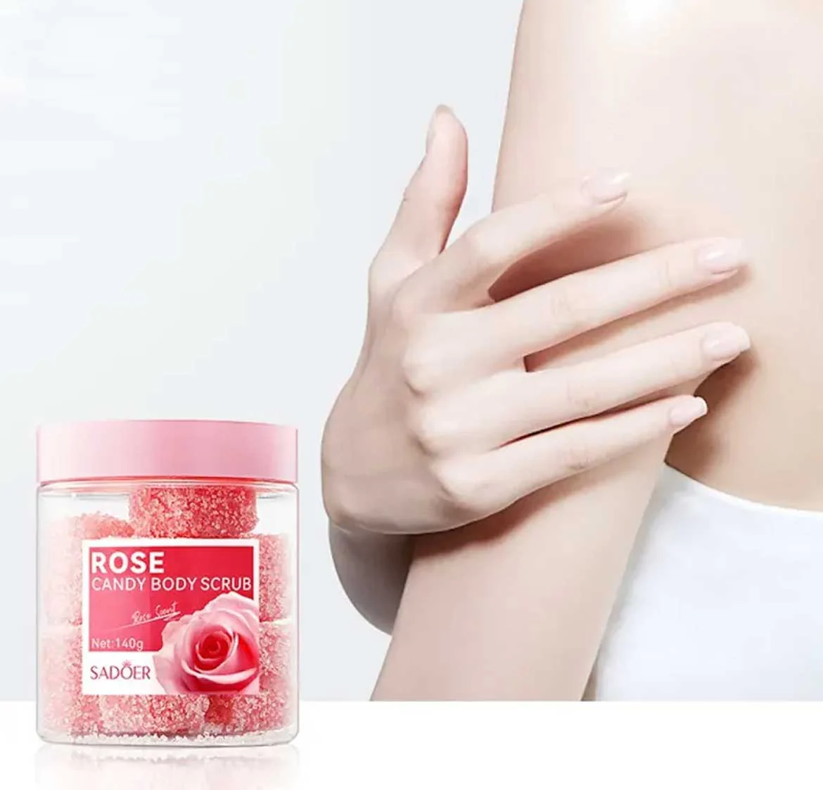 Sadoer Rose Candy Body Scrub 140g - Image 4