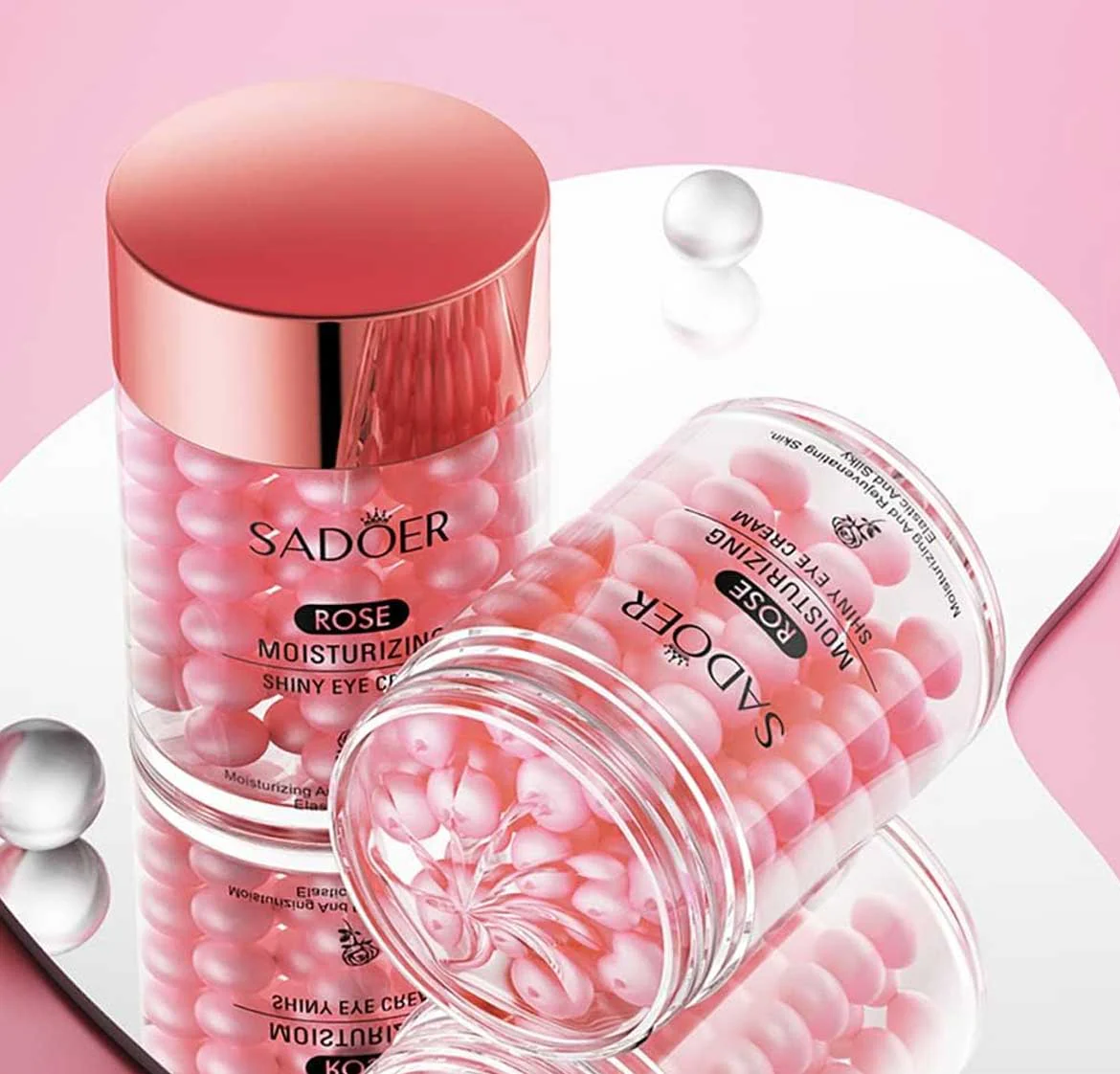 Sadoer Rose Moisturizing Shiny Eye Cream 60g - Image 4
