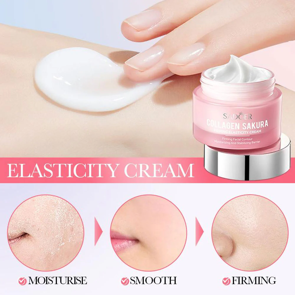Sadoer Sakura Collagen Firming Elasticity Cream 50g - Image 4