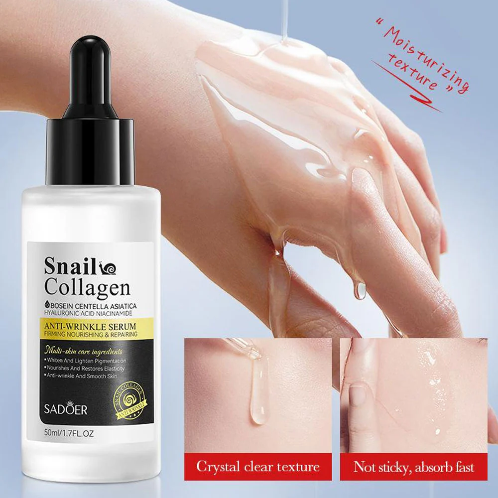 Sadoer Snail Collagen Anti Wrinkle Serum 50ml - Image 4